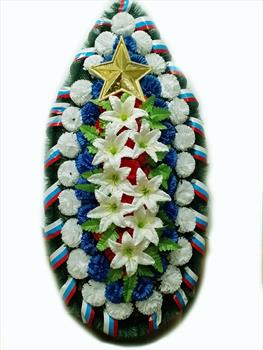 Венок ритуальный В128