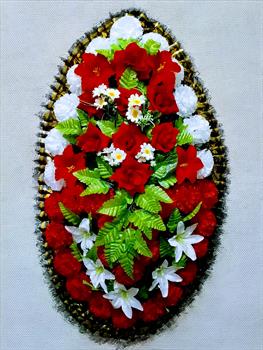 Венок ритуальный В411